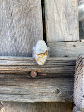 Load image into Gallery viewer, Chicken Track Ring Size 8 R0494