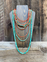 Load image into Gallery viewer, Turquoise Barrel Necklace
