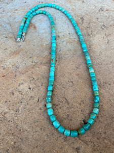 Turquoise Barrel Necklace