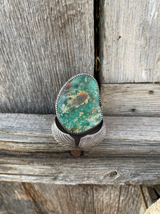 Vintage Turquoise Ring Size 11 R0253