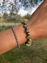 Load image into Gallery viewer, Turquoise and Silver Bracelet C0391