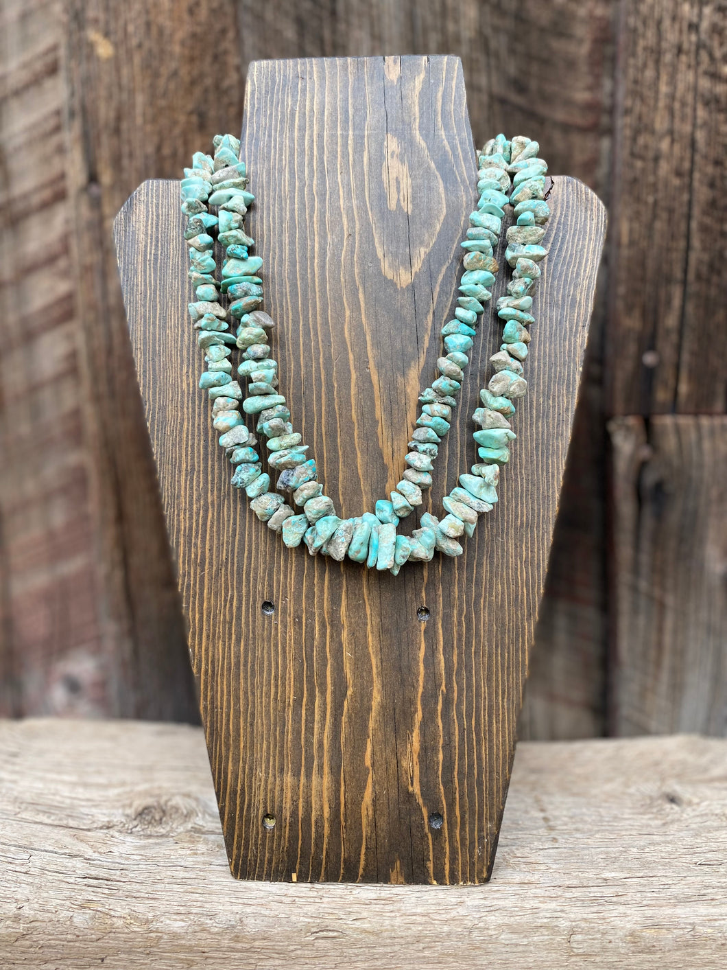 Light Blue Nugget Necklaces N0718