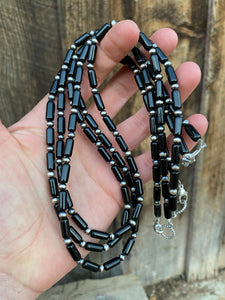 Black Onyx Necklace N0625