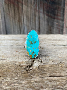 Tyrone Turquoise Ring Size 8 R0314