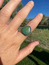 Load image into Gallery viewer, Green Turquoise Ring Size 7 3/4 R0299