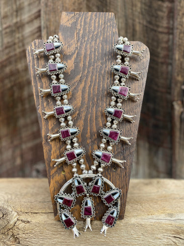 Vintage Purple Squash Blossom G0147