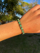 Load image into Gallery viewer, Vintage Sterling Turquoise Cuff