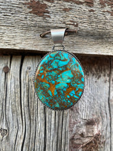 Load image into Gallery viewer, Rising Phoenix Turquoise Pendant N0550