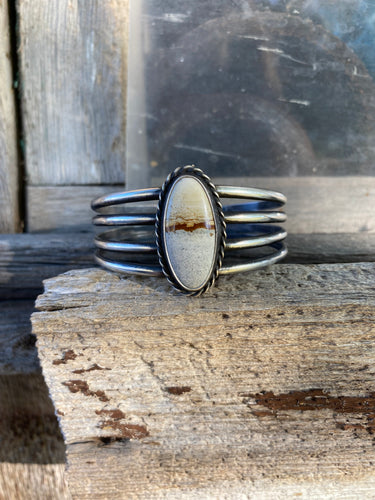 Chicken Track Jasper Cuff C0201