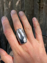 Load image into Gallery viewer, White Buffalo Ring Size 8 3/4 R0465