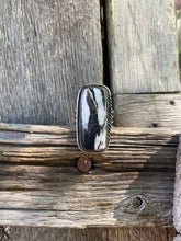 Load image into Gallery viewer, White Buffalo Ring Size 8 3/4 R0465