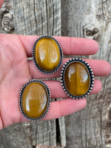 Tigers Eye Ring Size 7 R0385