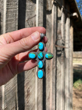Load image into Gallery viewer, Sonoran Gold Cross Pendant P0463