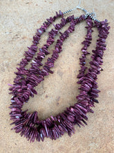 Load image into Gallery viewer, Purple Spiny Oyster Necklace N0575