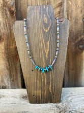 Load image into Gallery viewer, Vintage Silver and Turquoise Necklace