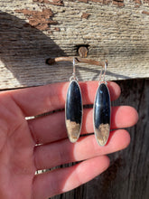 Load image into Gallery viewer, Petrified Palm Wood Earrings