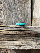 Load image into Gallery viewer, Vintage Inlay Ring Size 8 R0416