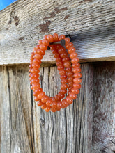 Load image into Gallery viewer, Orange Jade Stretch Bracelet C0458