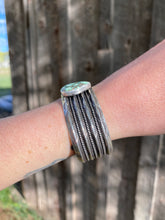 Load image into Gallery viewer, Angel Wing Variscite Cuff C0451
