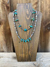 Load image into Gallery viewer, Vintage Silver and Turquoise Necklace