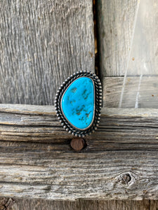 Sleeping Beauty Nugget Top Ring Size 7 R0298