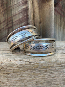 Silver Stamped Cuff C0366