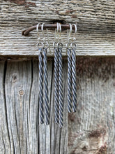Load image into Gallery viewer, Twisted Bar Earrings (medium length)