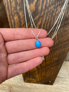 Lapis Pendant Necklace N0673
