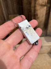 Load image into Gallery viewer, White Buffalo Bar Necklace N0829