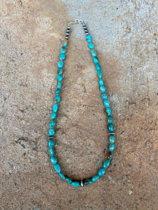 Turquoise Pebble Necklace N0654