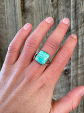 Load image into Gallery viewer, Cripple Creek Turquoise Ring Size 7 1/4 R0334