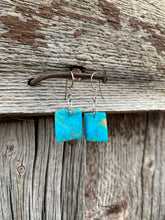 Load image into Gallery viewer, Turquoise Slab Earrings E0288