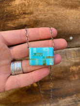 Load image into Gallery viewer, Turquoise inlay Bar Necklace N0540