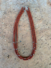 Load image into Gallery viewer, Pipestone Necklace with Silver N0926