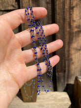 Load image into Gallery viewer, Lapis Chain Necklace N0913