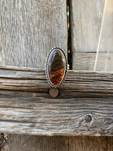Biggs Jasper Ring Size 8.5 R0312