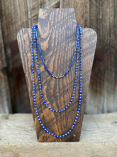 Load image into Gallery viewer, Lapis and Silver Necklace N0633