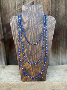 Lapis and Silver Necklace N0633