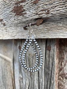 3mm Silver Teardrop Earrings E0151