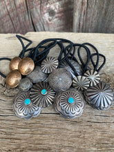 Load image into Gallery viewer, Vintage Button Hair Tie
