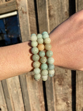 Load image into Gallery viewer, Amazonite Stretchy Bracelet C0438