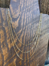 Load image into Gallery viewer, Gold Filled Paperclip Chain N0555
