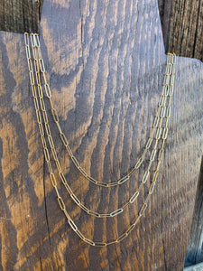 Gold Filled Paperclip Chain N0555