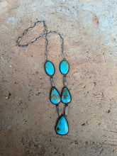 Load image into Gallery viewer, Kingman Turquoise Lariat Necklace N0704