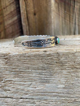 Load image into Gallery viewer, Vintage Sterling Turquoise Cuff