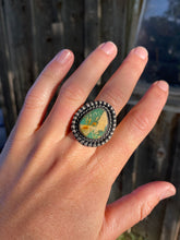 Load image into Gallery viewer, Pilot Mountain Turquoise Ring Size 7.5 R0309
