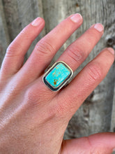 Load image into Gallery viewer, Cripple Creek Turquoise Ring Size 9 R0335