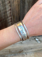 Load image into Gallery viewer, Silver Stamped Cuff C0366