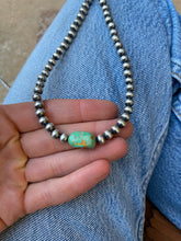 Load image into Gallery viewer, Turquoise Barrel Necklace N0918