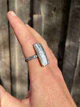 Load image into Gallery viewer, White Buffalo Ring Size 8.5 R0489
